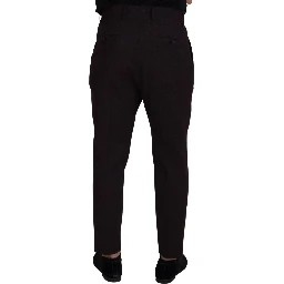 Brown Cotton Chino Men Pants