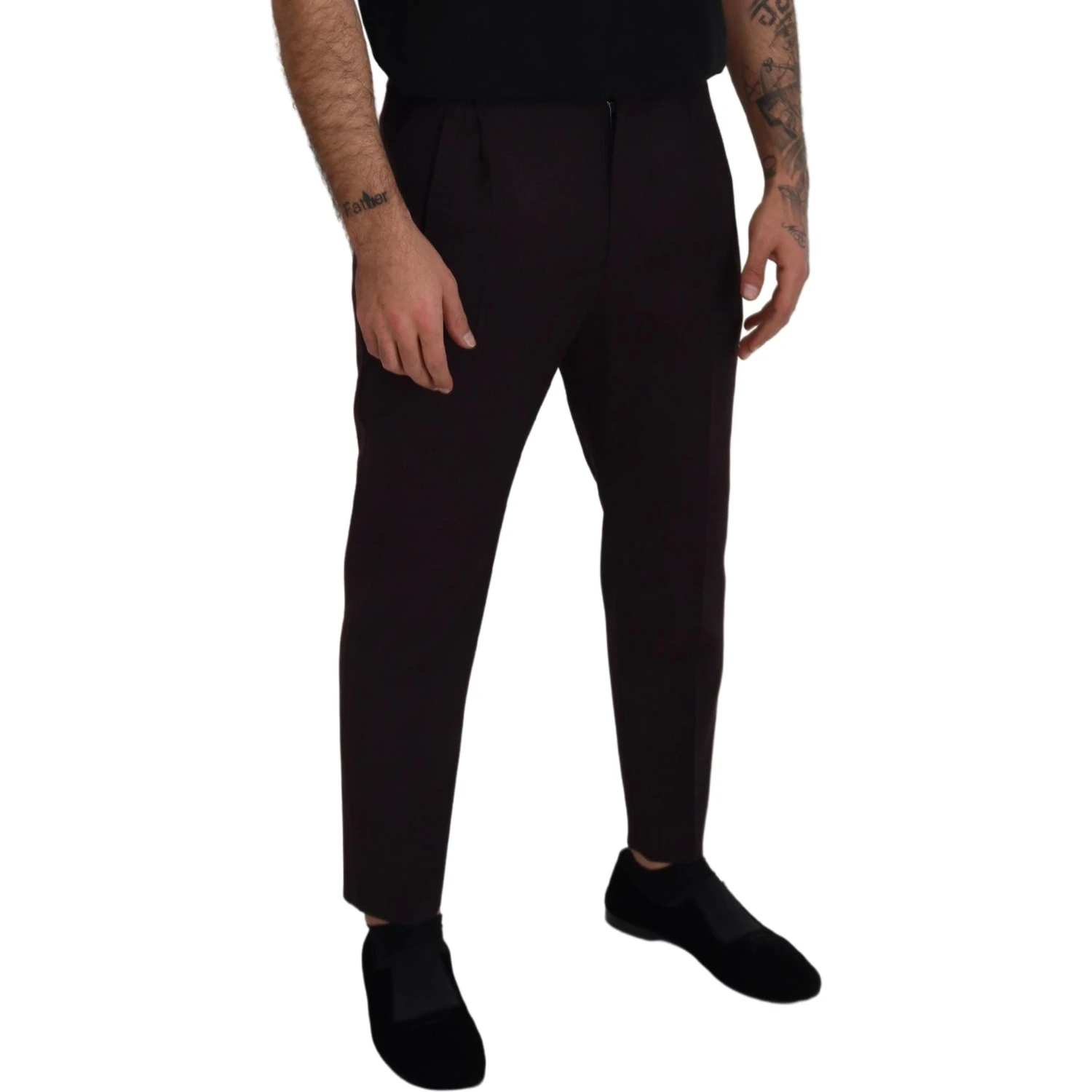 Brown Cotton Chino Men Pants