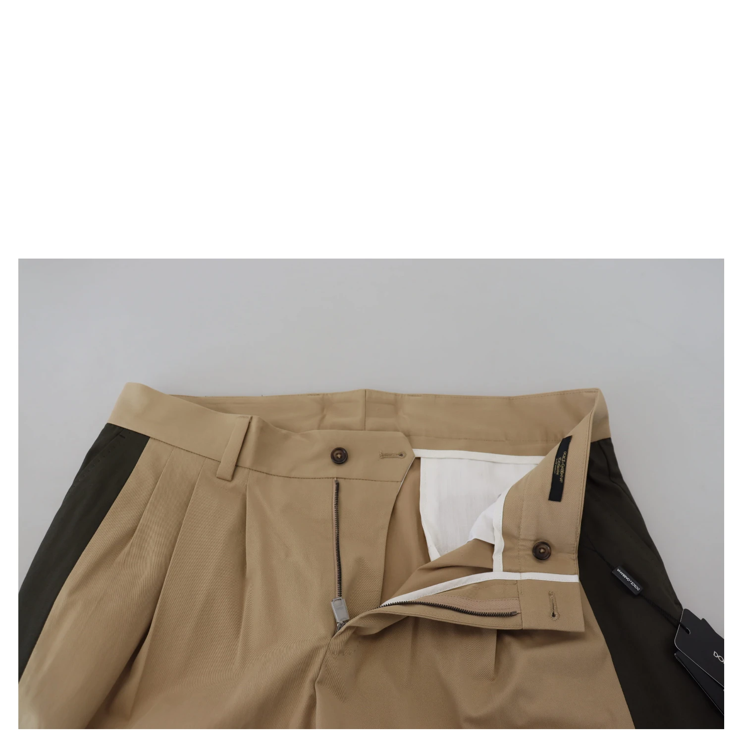 Brown Black Cotton Chino Men Pants