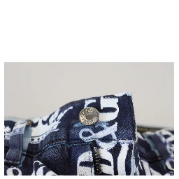 Blue Cotton DG Crown Skinny Denim Jeans