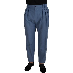 Blue Linen Chino Formal Pants