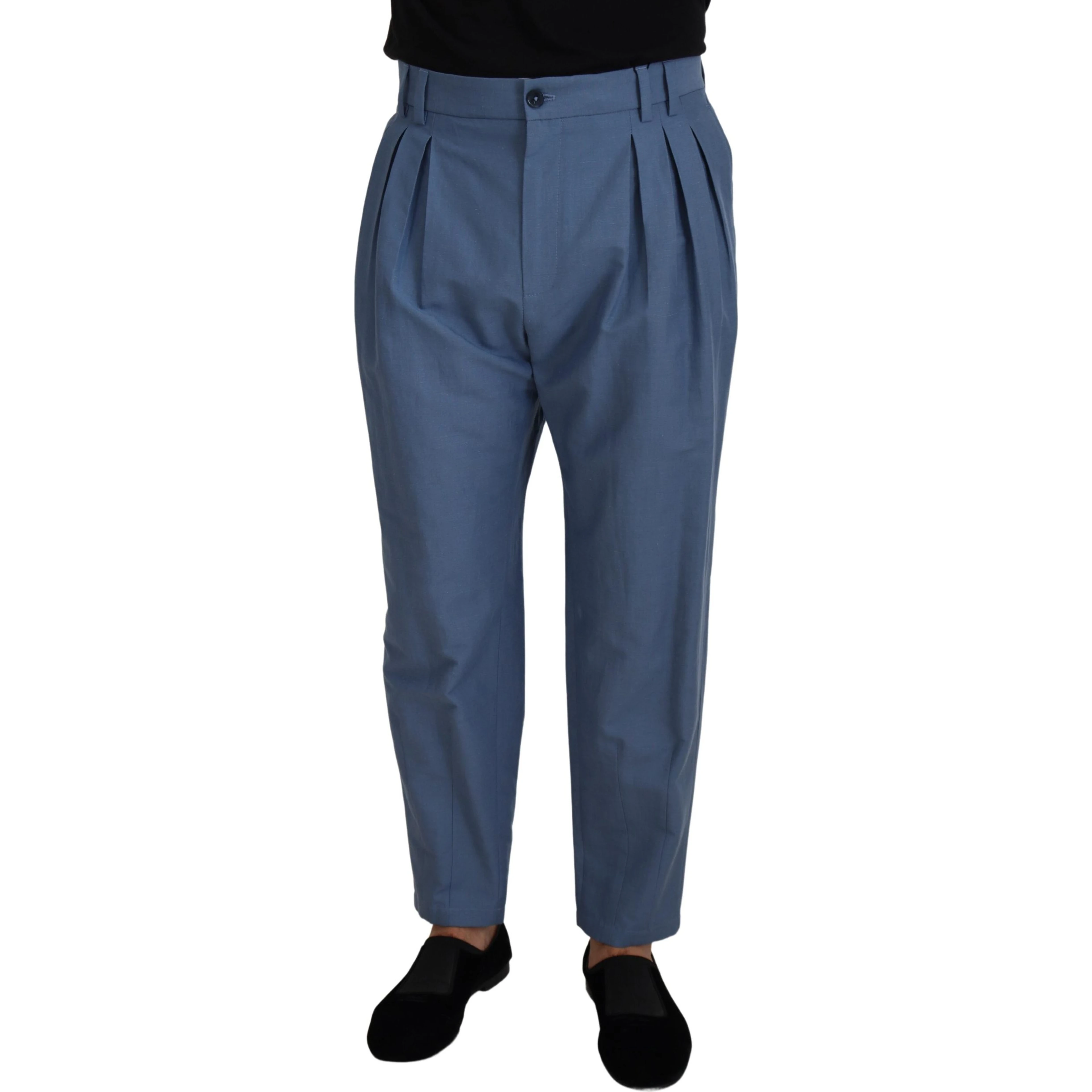 Blue Linen Chino Formal Pants