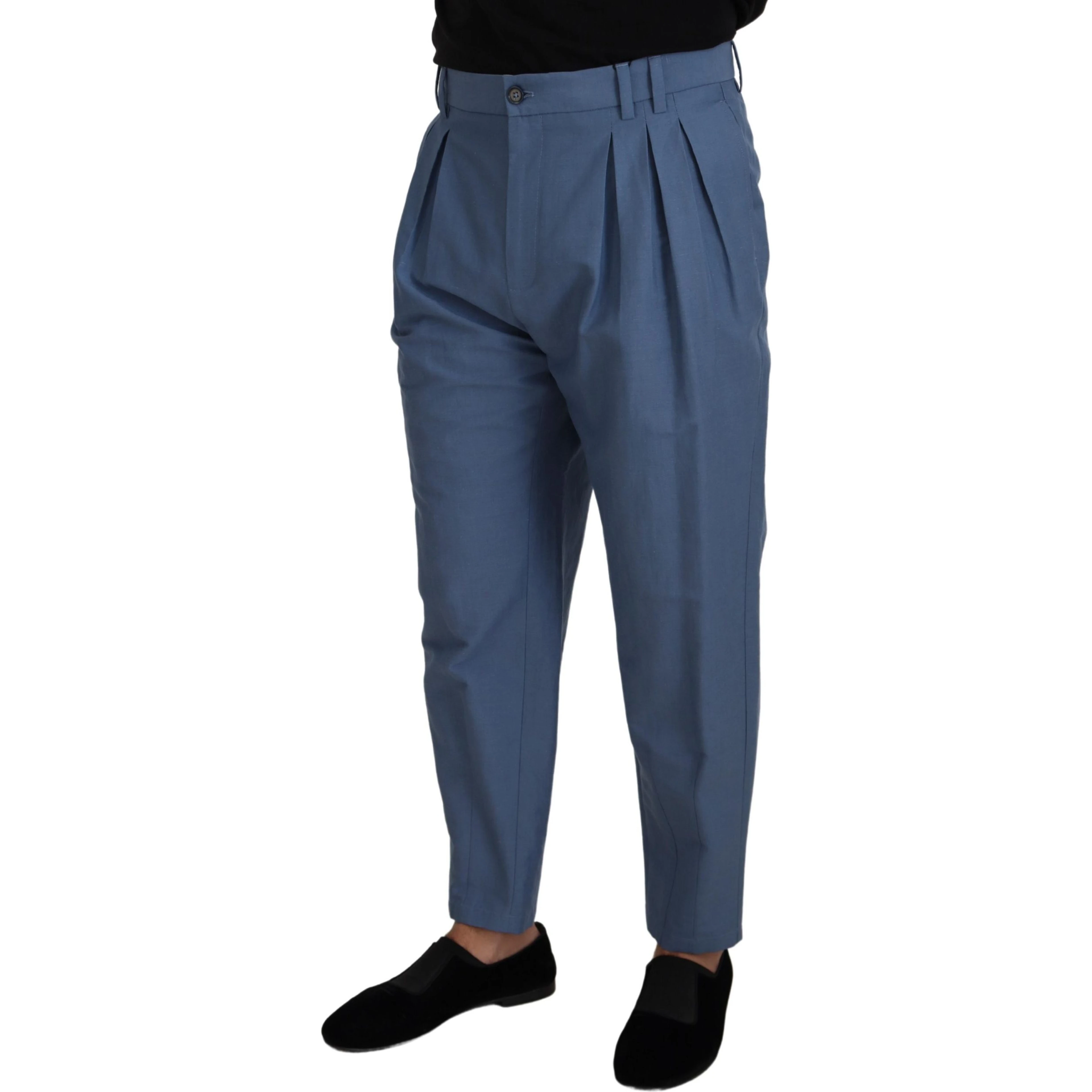 Blue Linen Chino Formal Pants