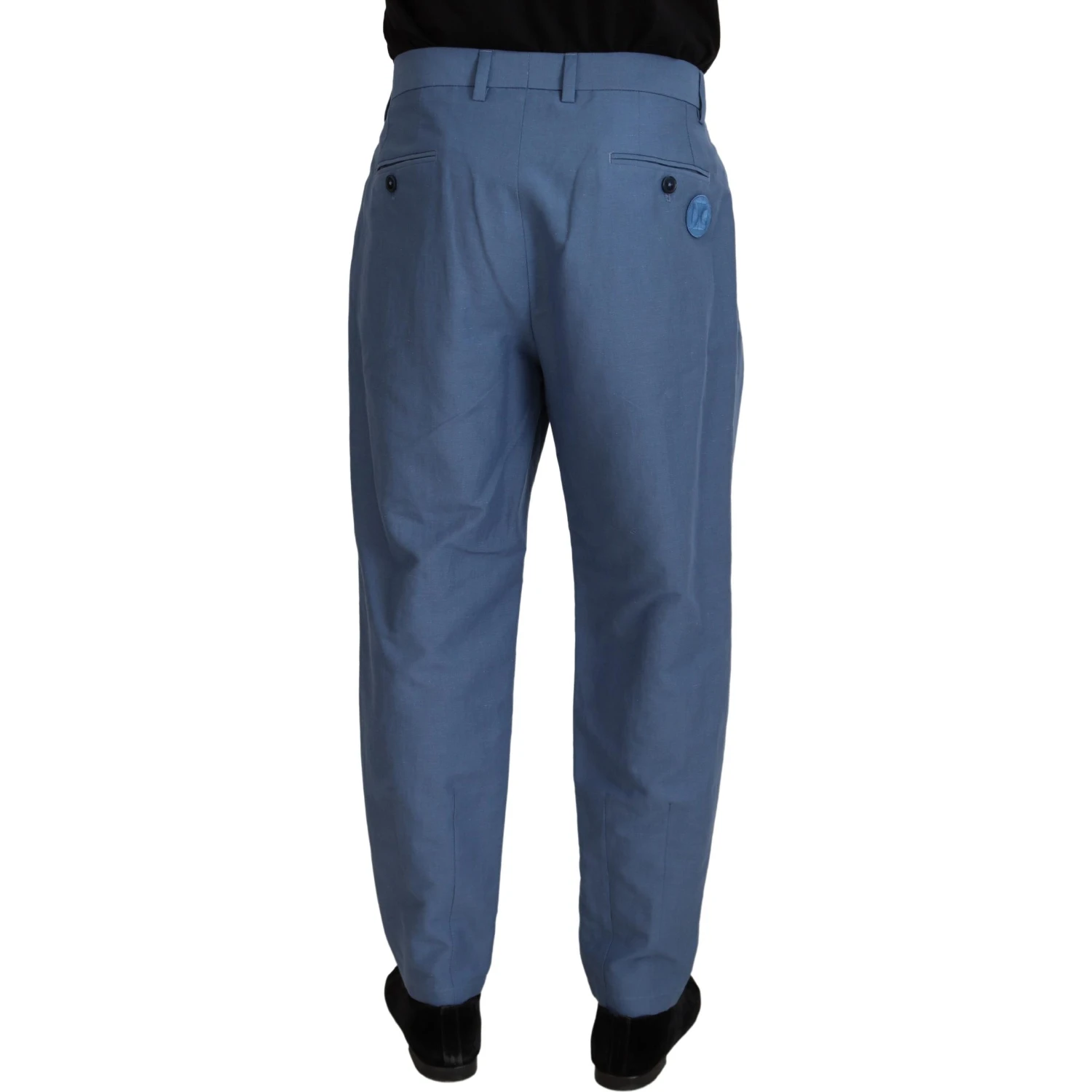 Blue Linen Chino Formal Pants