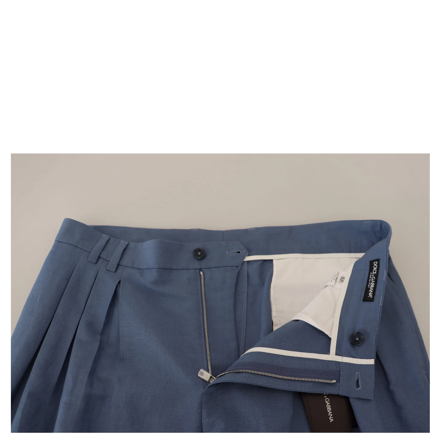 Blue Linen Chino Formal Pants
