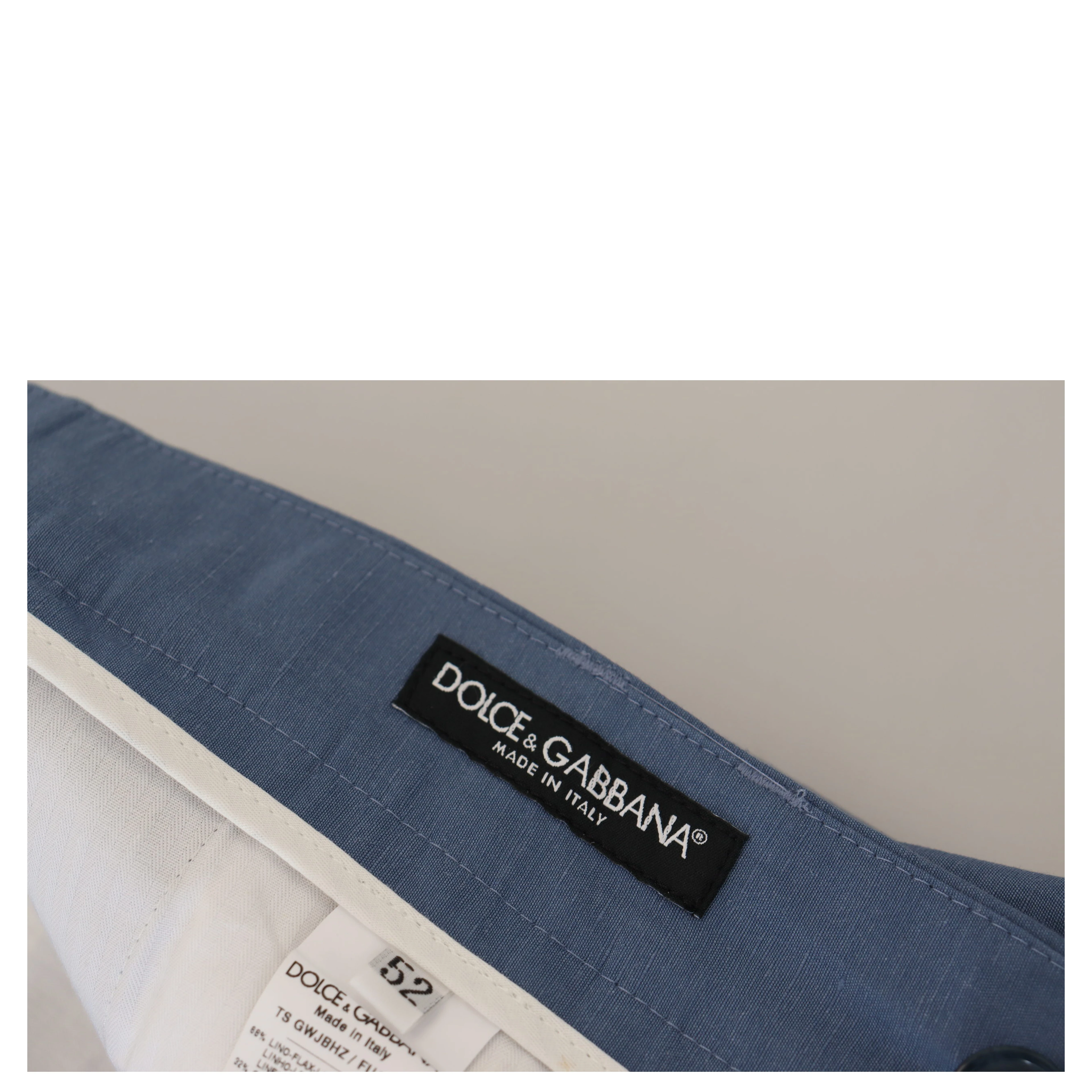 Blue Linen Chino Formal Pants