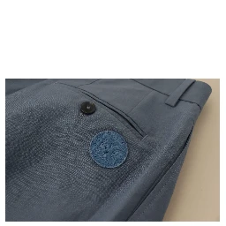 Blue Linen Chino Formal Pants
