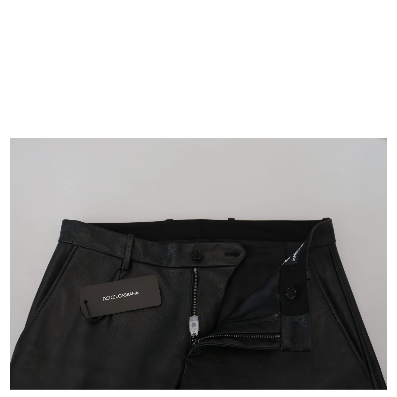 Black Shiny Stretch Skinny Pants