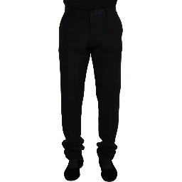Black Wool Chino Formal Pants