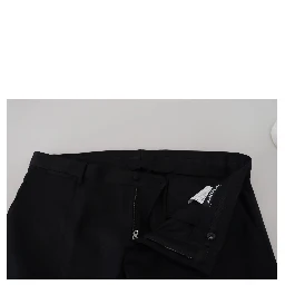 Black Wool Chino Formal Pants