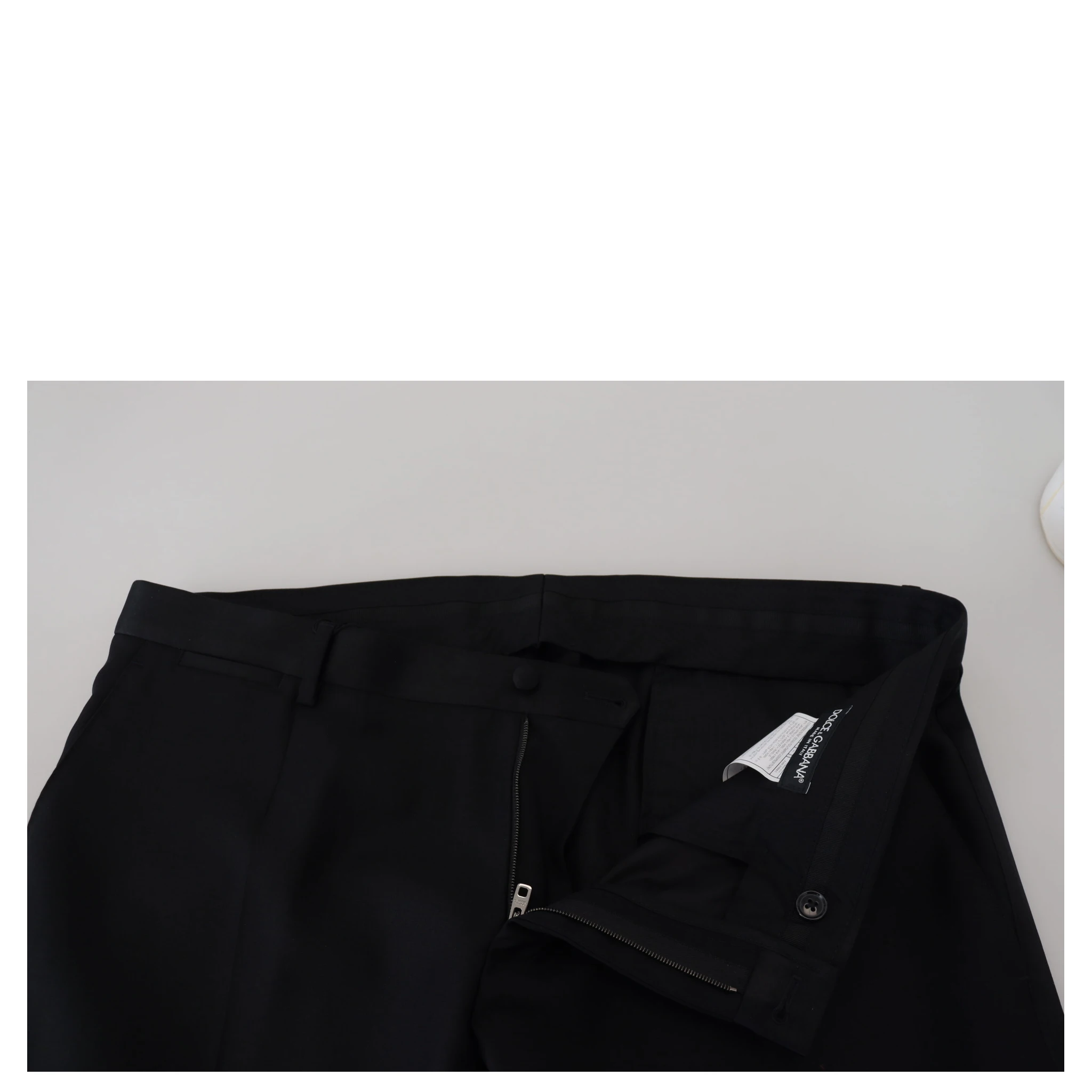 Black Wool Chino Formal Pants
