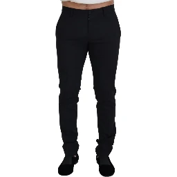 Black Wool Chino Formal Pants