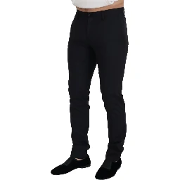 Black Wool Chino Formal Pants