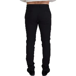 Black Wool Chino Formal Pants