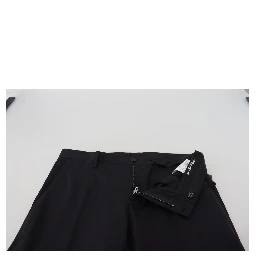 Black Wool Chino Formal Pants