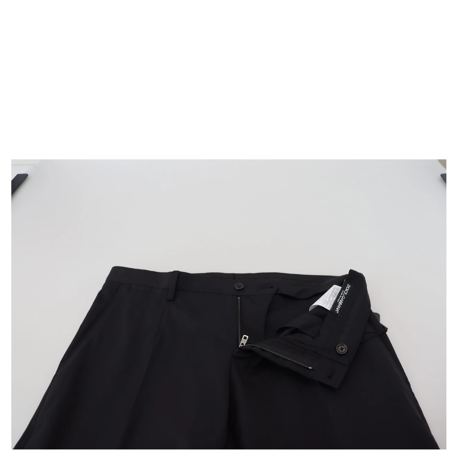 Black Wool Chino Formal Pants
