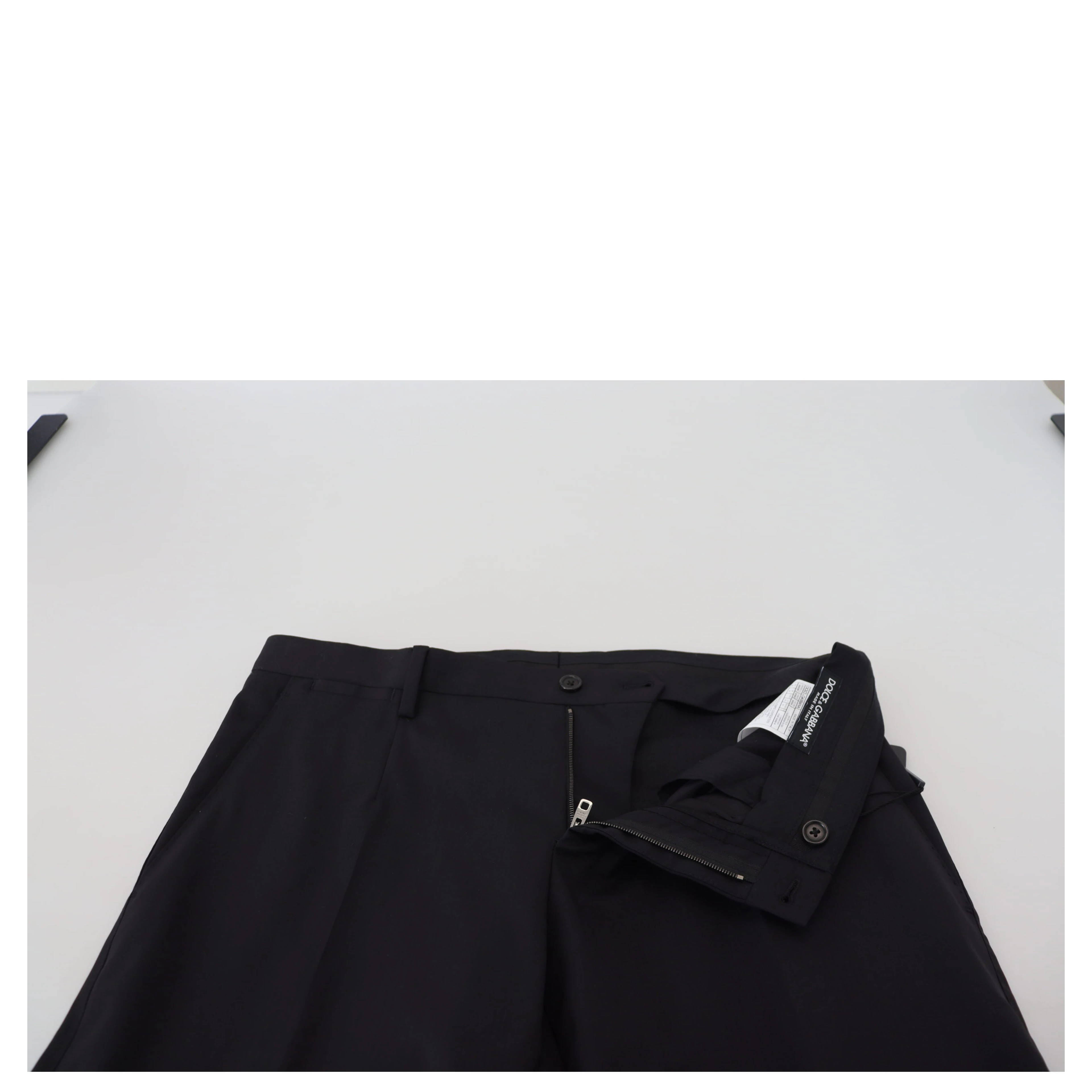 Black Wool Chino Formal Pants