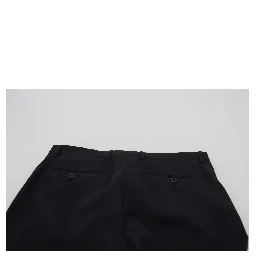 Black Wool Chino Formal Pants