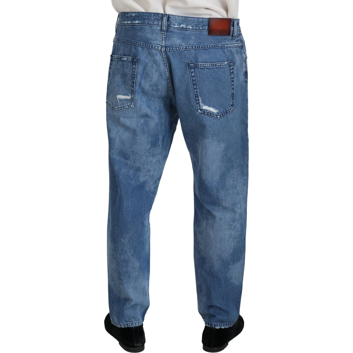Blue Washed Cotton Casual Denim Jeans