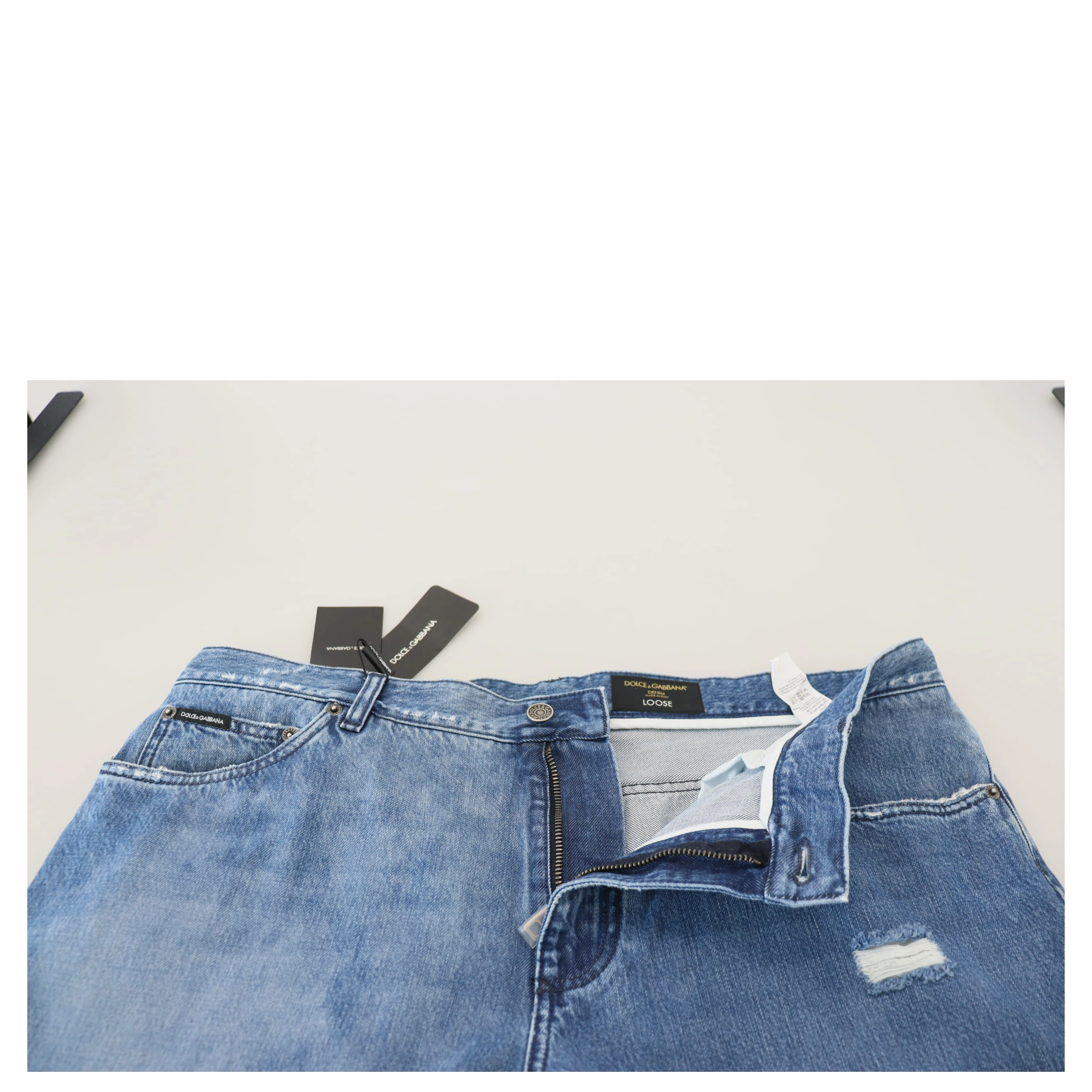 Blue Washed Cotton Casual Denim Jeans
