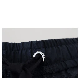 Blue Bermuda Mid Waist Casual Shorts