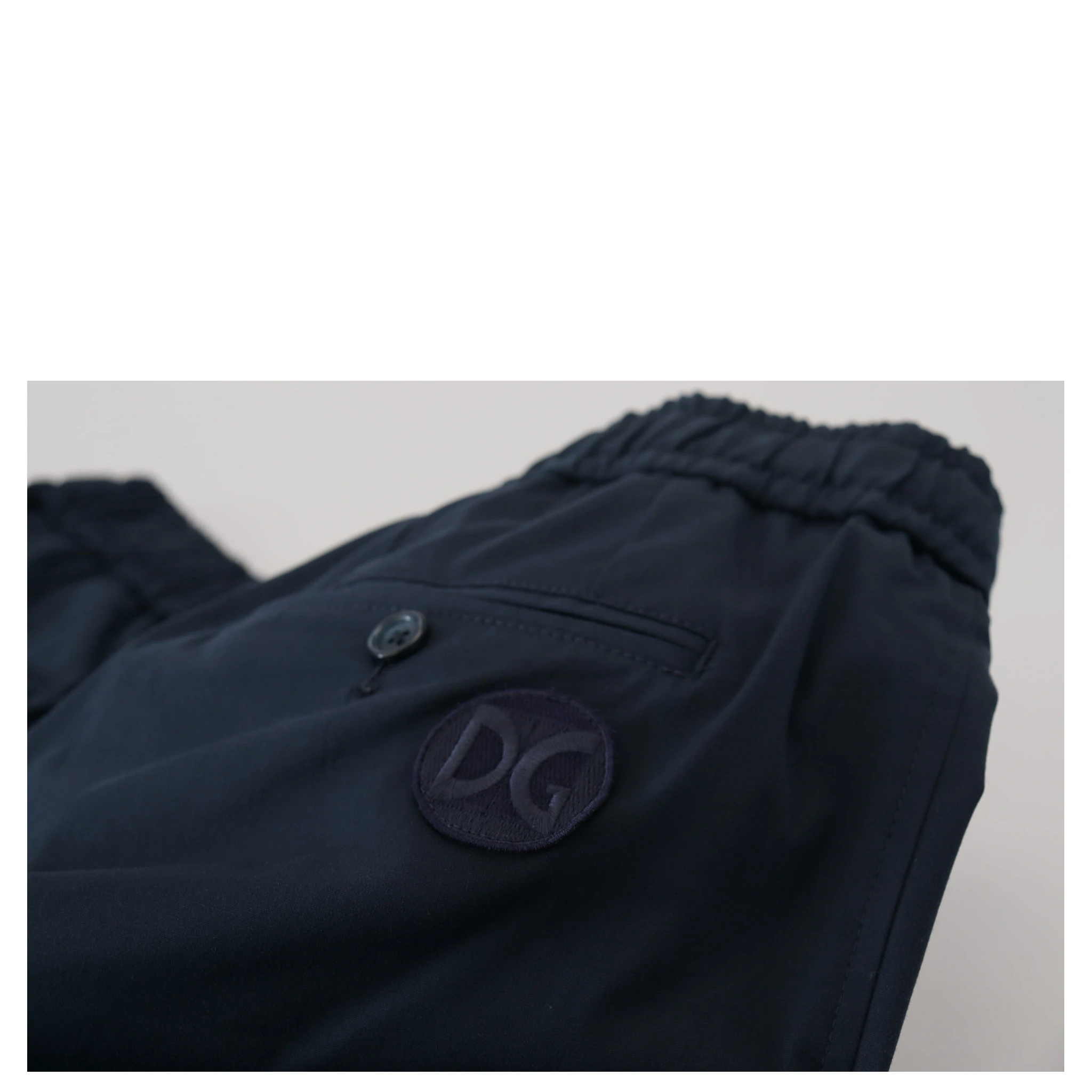 Blue Bermuda Mid Waist Casual Shorts