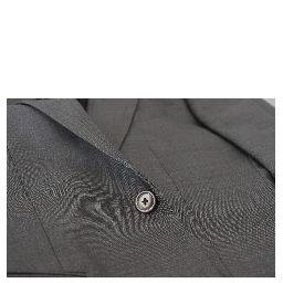 Gray Wool Silk Slim Fit Jacket Blazer