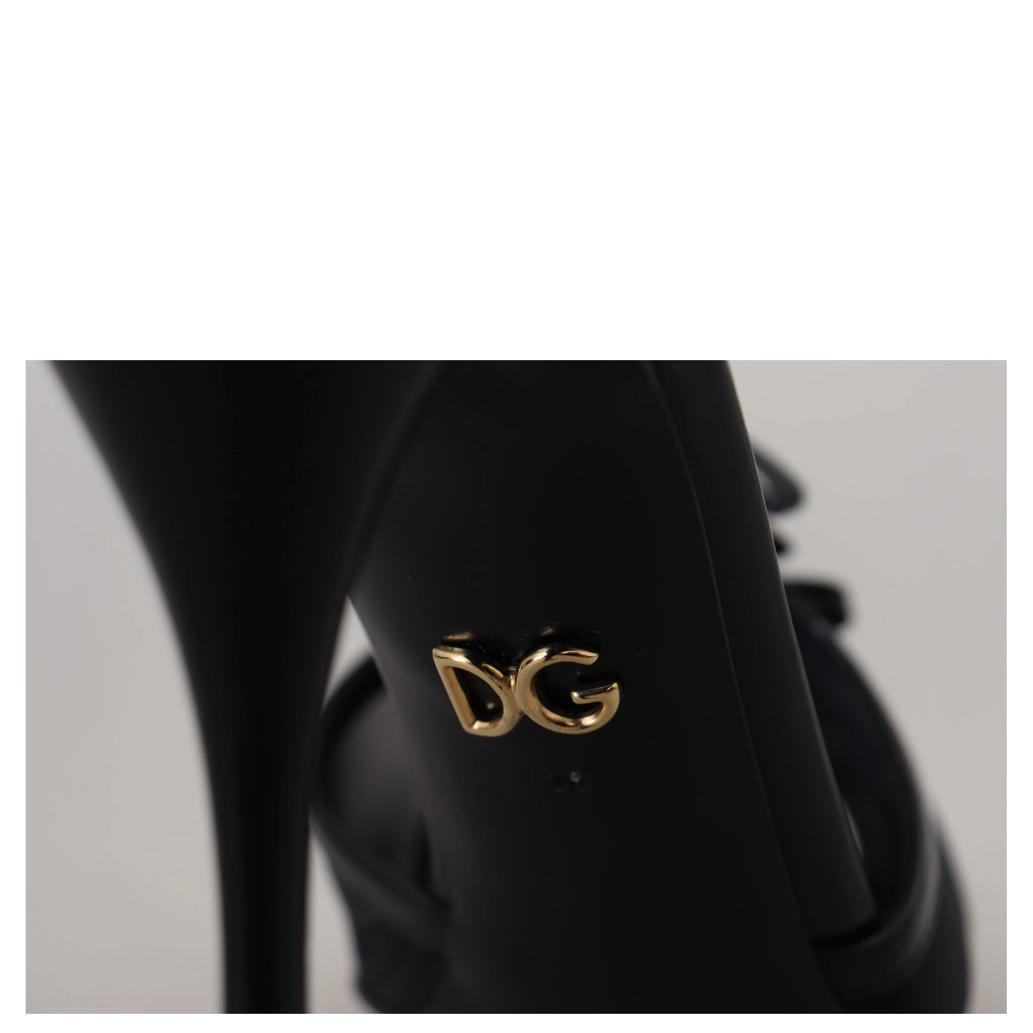 Black Stiletto High Heels Sandals Shoes