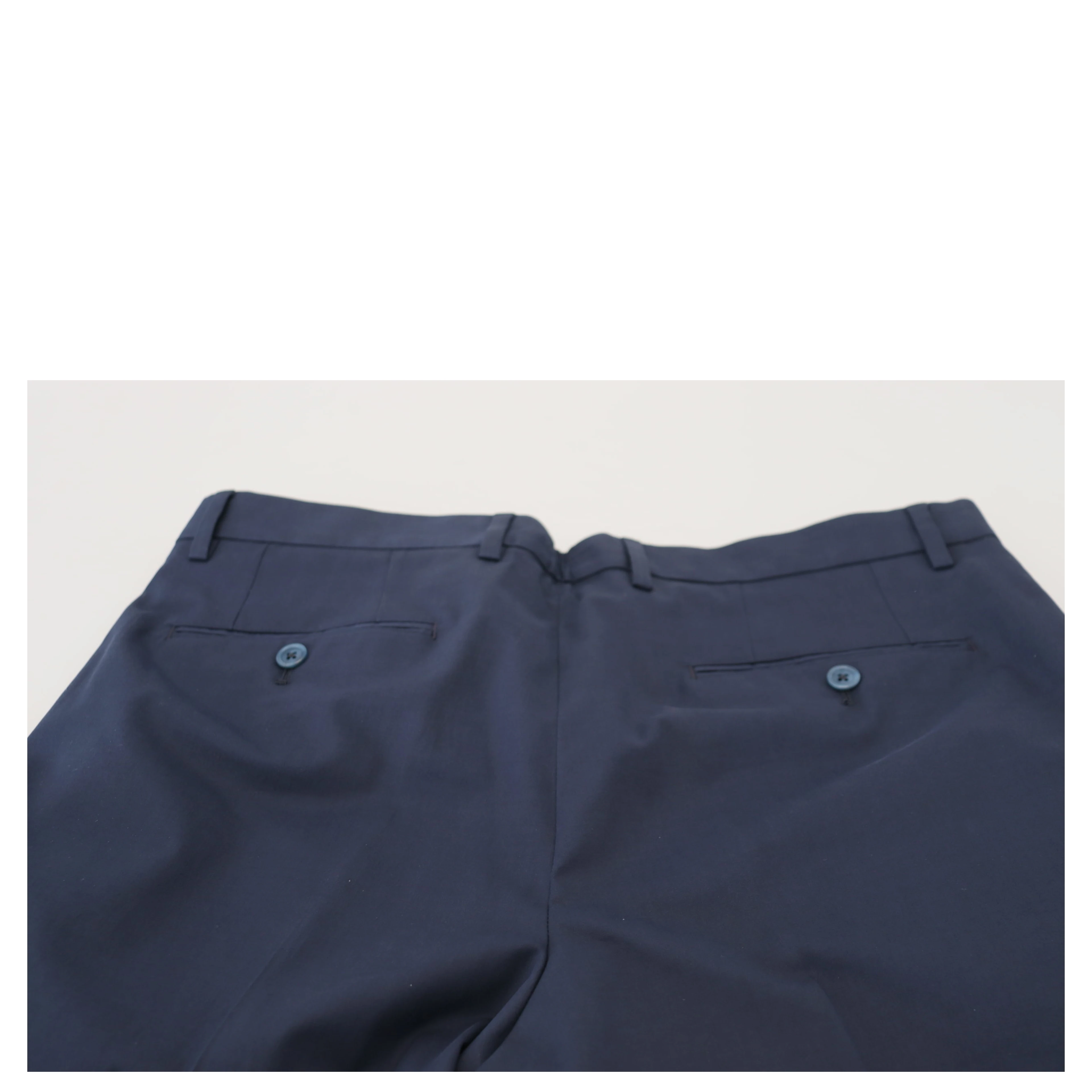 Blue Chinos Cotton Stretch Casual Shorts