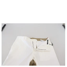 White Brown Slim Fit Chino Pants