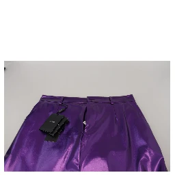 Purple Shining Men Casual Pants