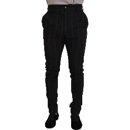 Black Wool Chino Formal Men Pants
