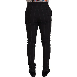 Black Wool Chino Formal Men Pants