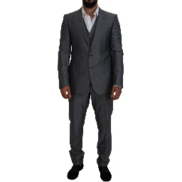 Gray SICILIA 3 Piece Slim Fit Suit