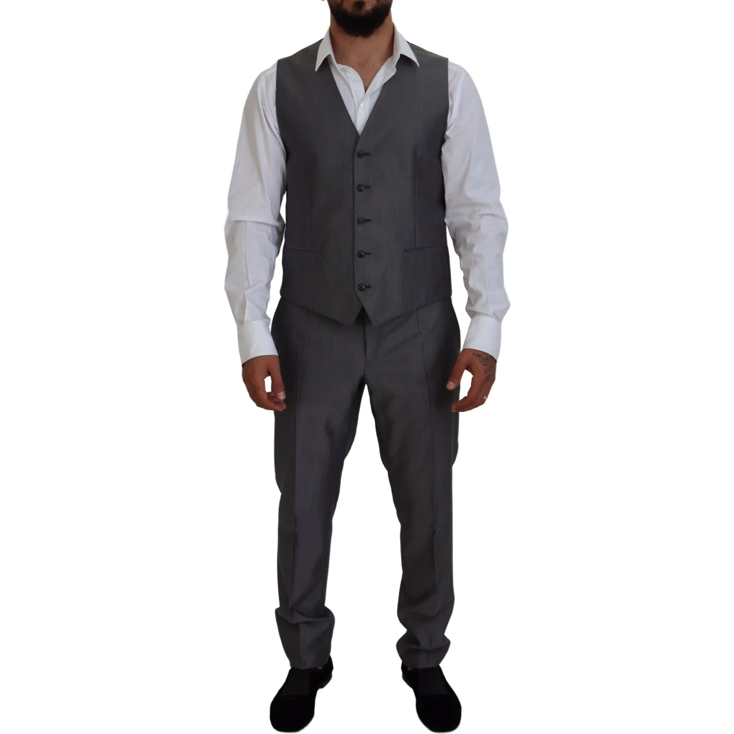 Gray SICILIA 3 Piece Slim Fit Suit
