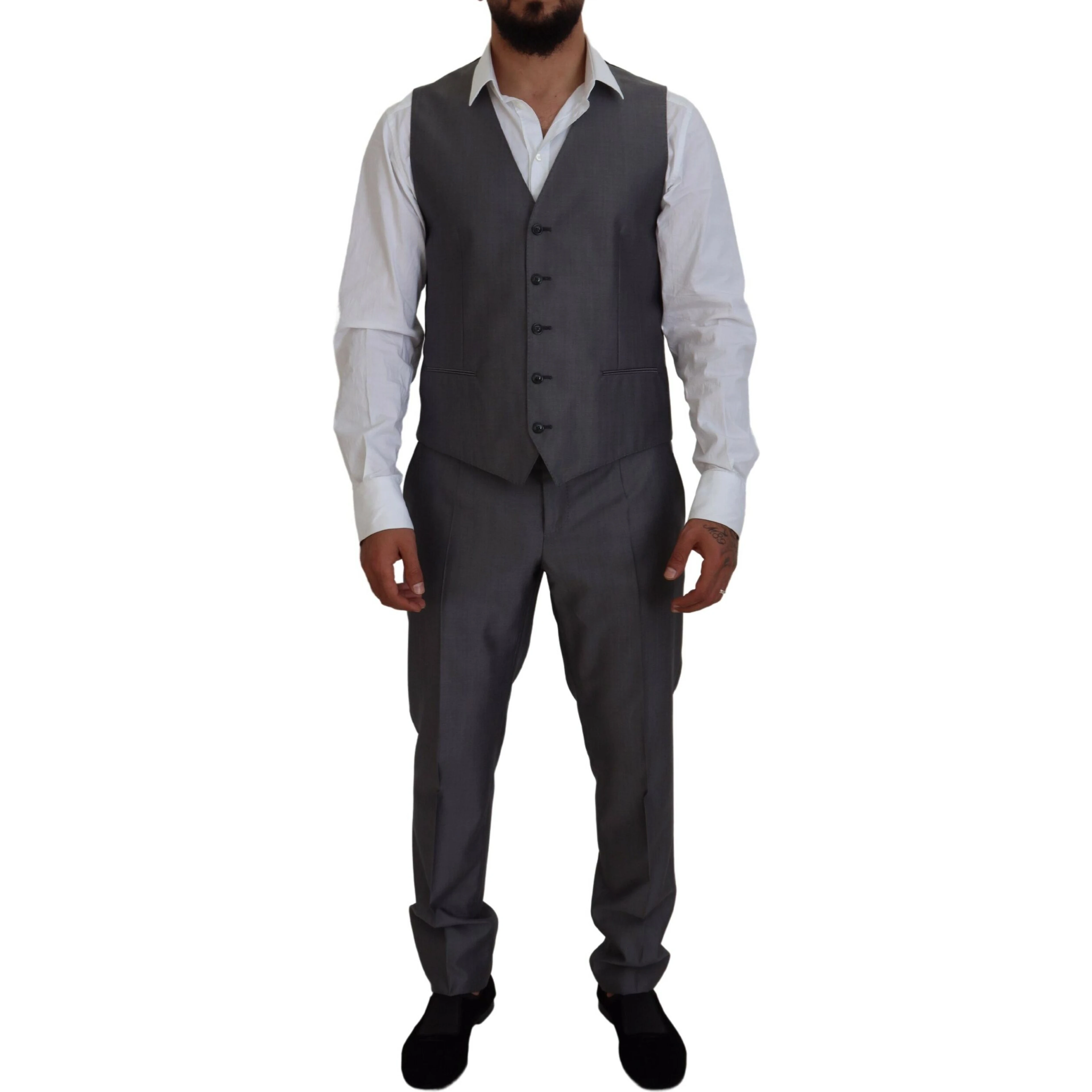 Gray SICILIA 3 Piece Slim Fit Suit