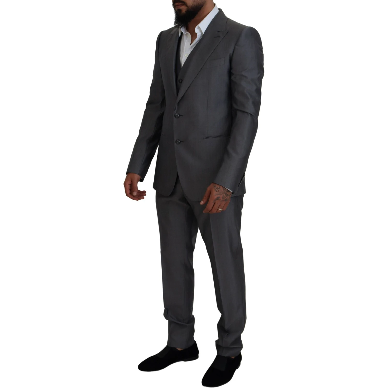 Gray SICILIA 3 Piece Slim Fit Suit