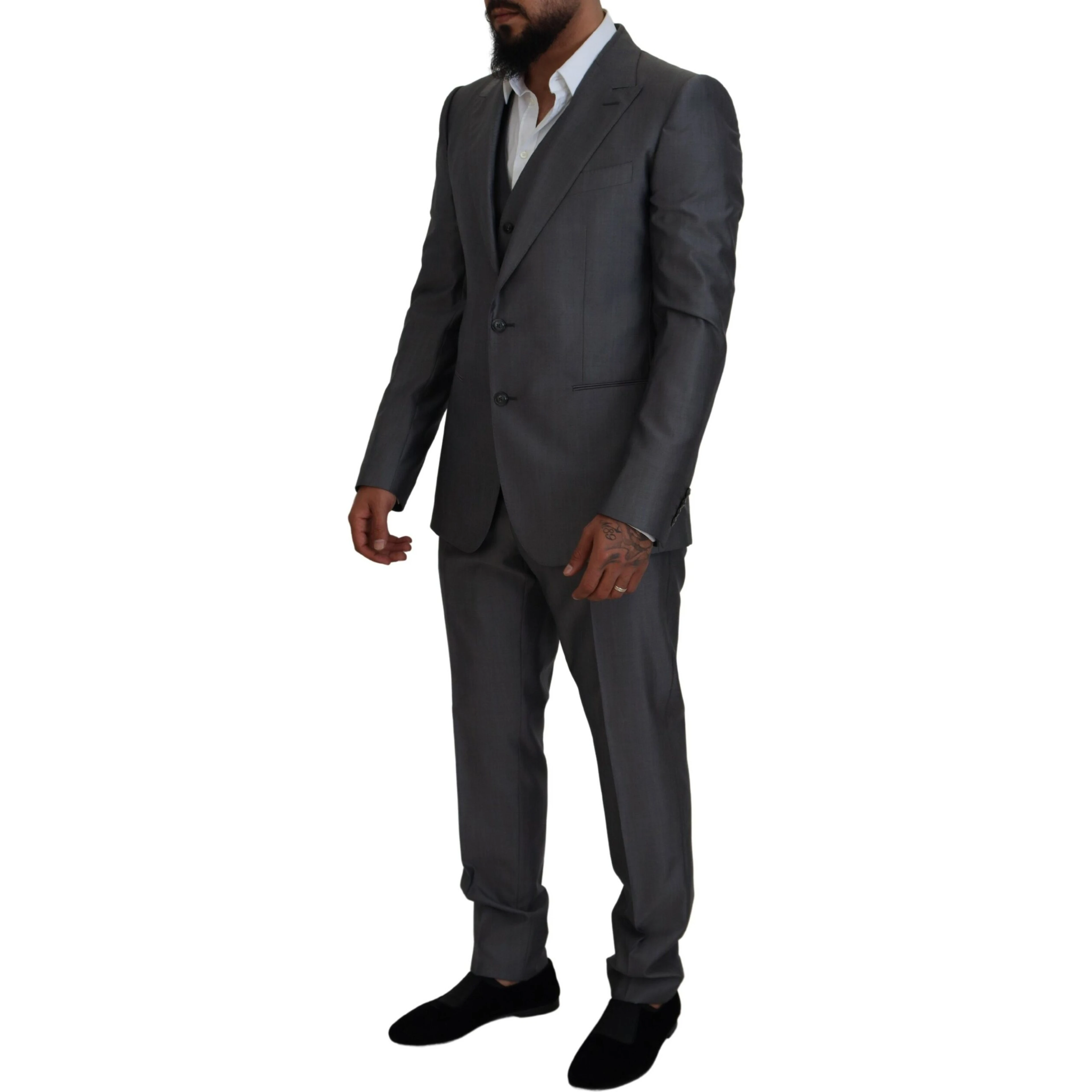 Gray SICILIA 3 Piece Slim Fit Suit