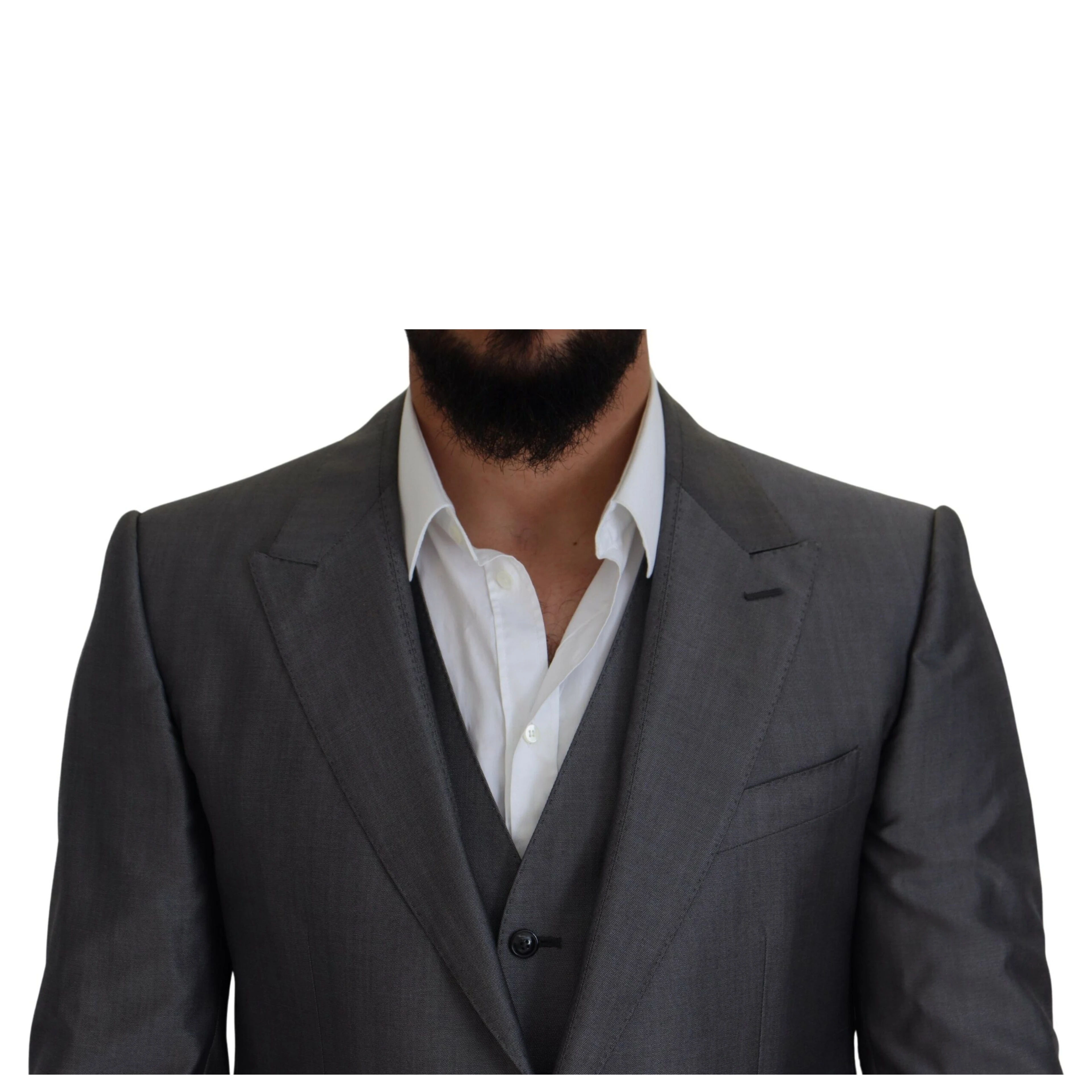 Gray SICILIA 3 Piece Slim Fit Suit