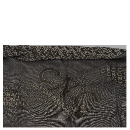 Gray Logo Knit Neck Wrap Shawl Scarf