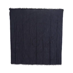 Dark Blue Wool Neck Wrap Shawl Fringes Scarf