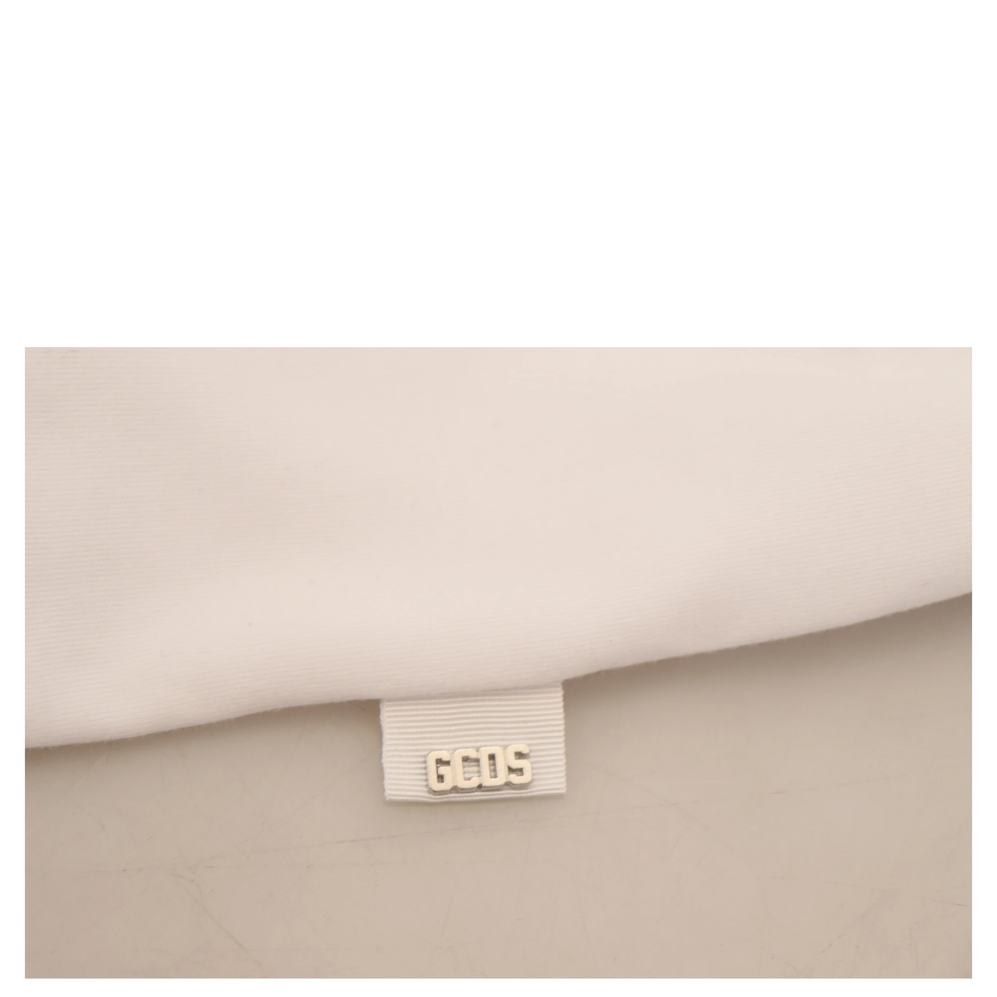 White Logo Print Cotton Short Sleeves T-shirt