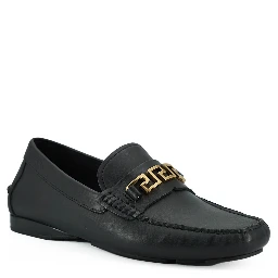 Black Calf Leather Loafers Shoes