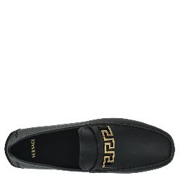 Black Calf Leather Loafers Shoes