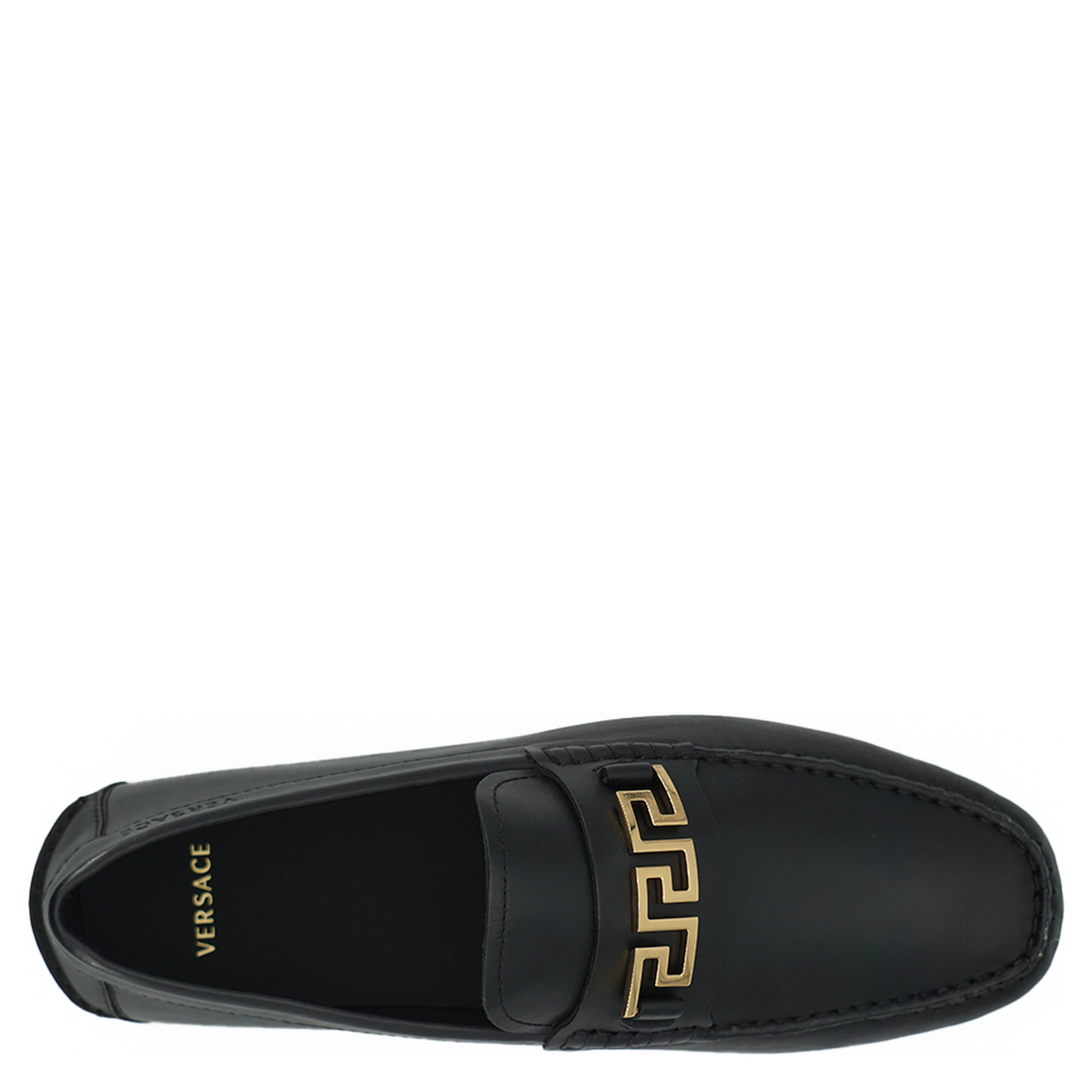 Black Calf Leather Loafers Shoes