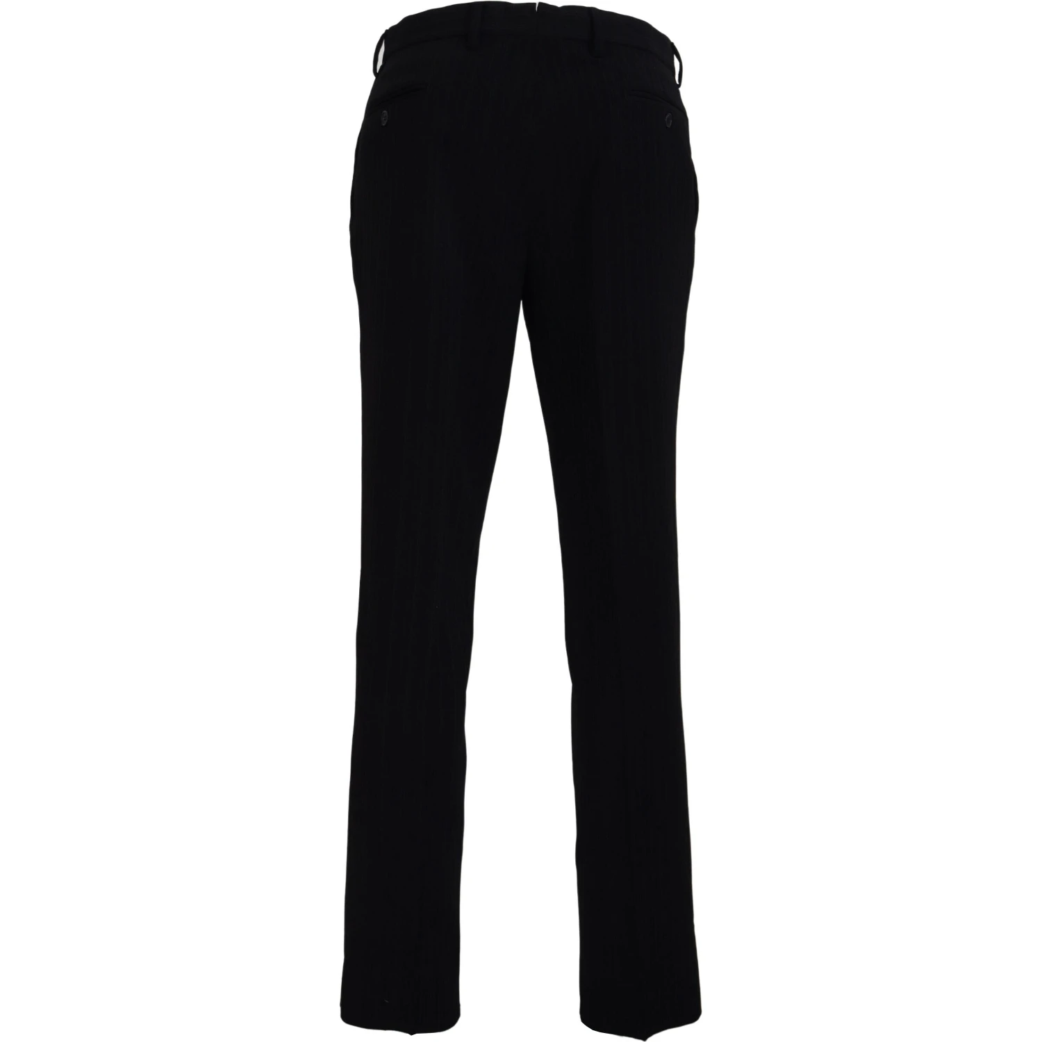 Black Cotton Straight Fit Men Formal Pants