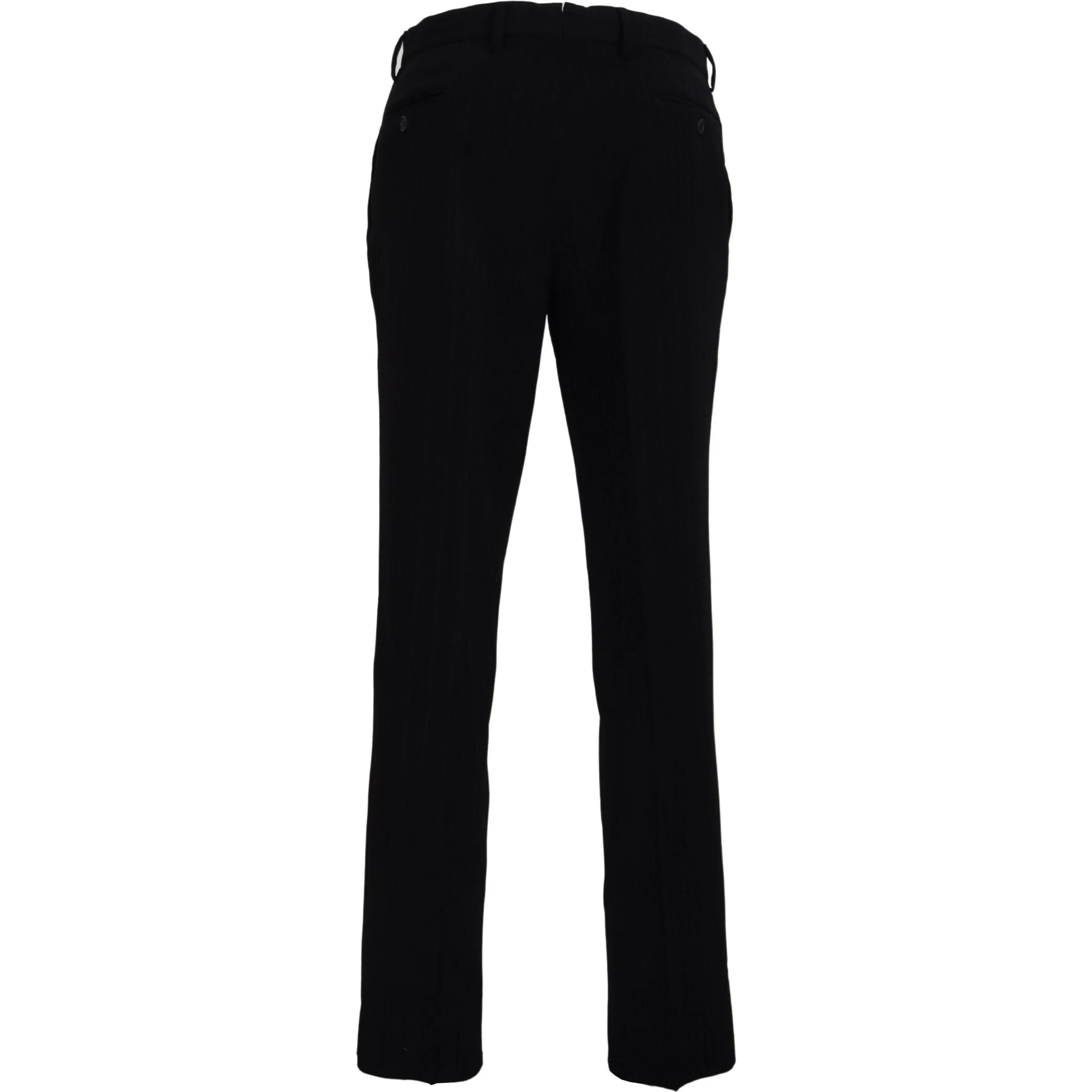 Black Cotton Straight Fit Men Formal Pants