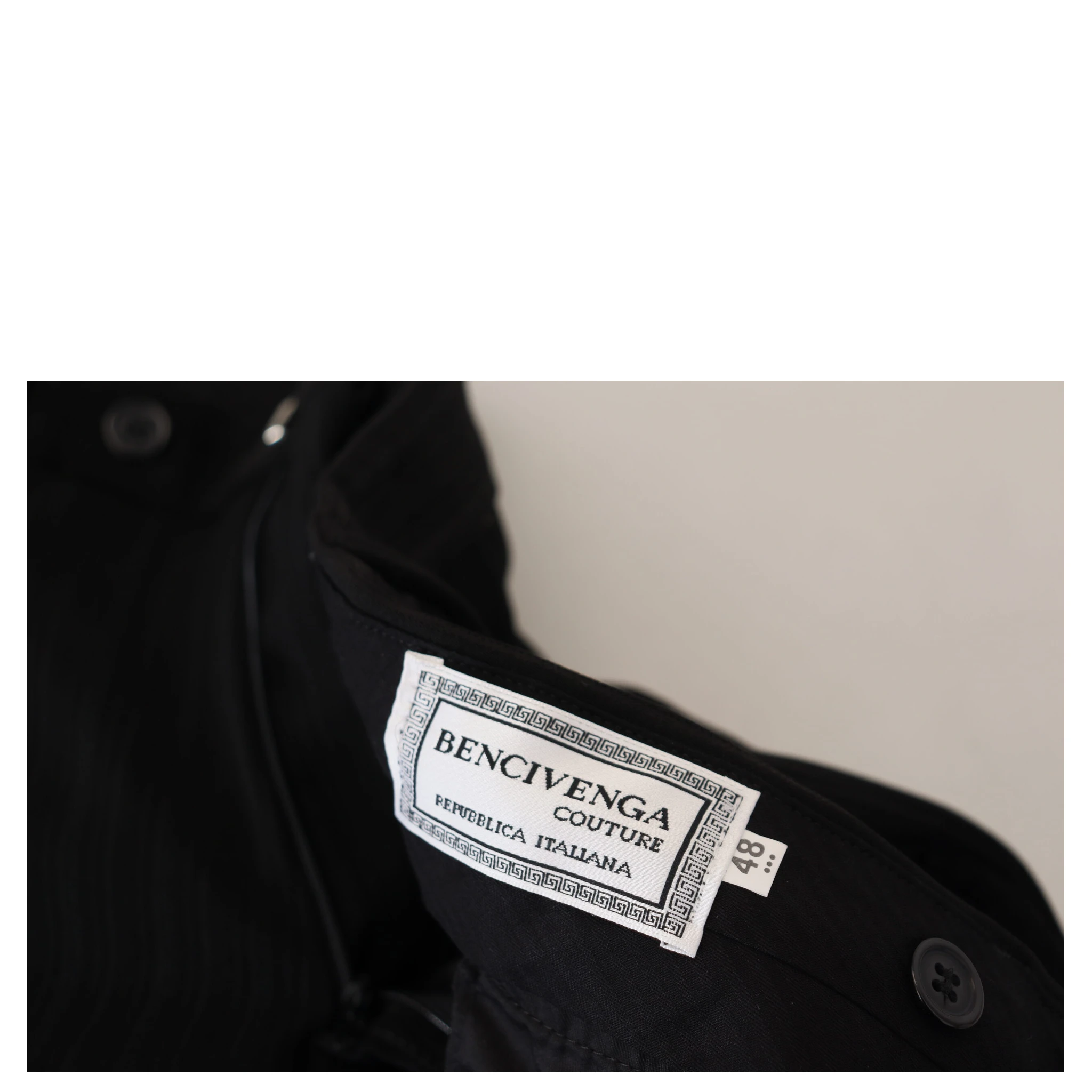 Black Cotton Straight Fit Men Formal Pants