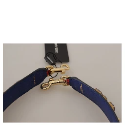 Red Exotic Leather Crystals Bag Shoulder Strap