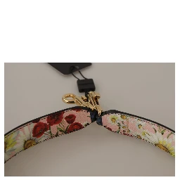 Blue Exotic Leather Crystals Reversible Shoulder Strap